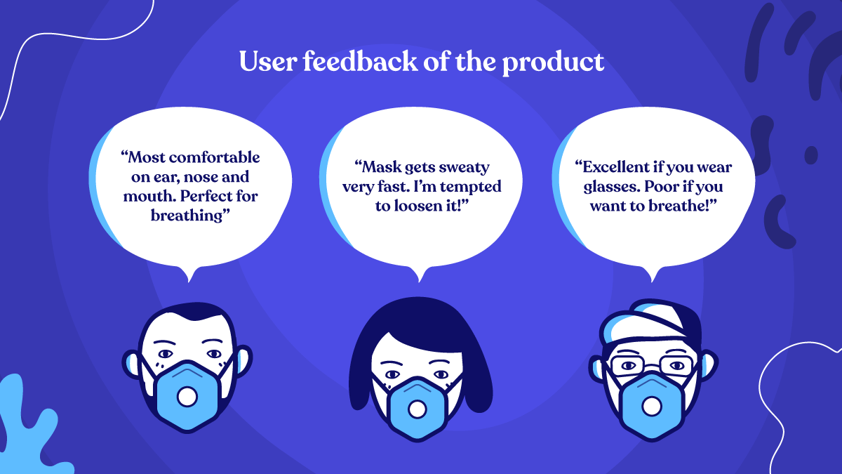 Taking user feedbacks of the product: User-centered design
