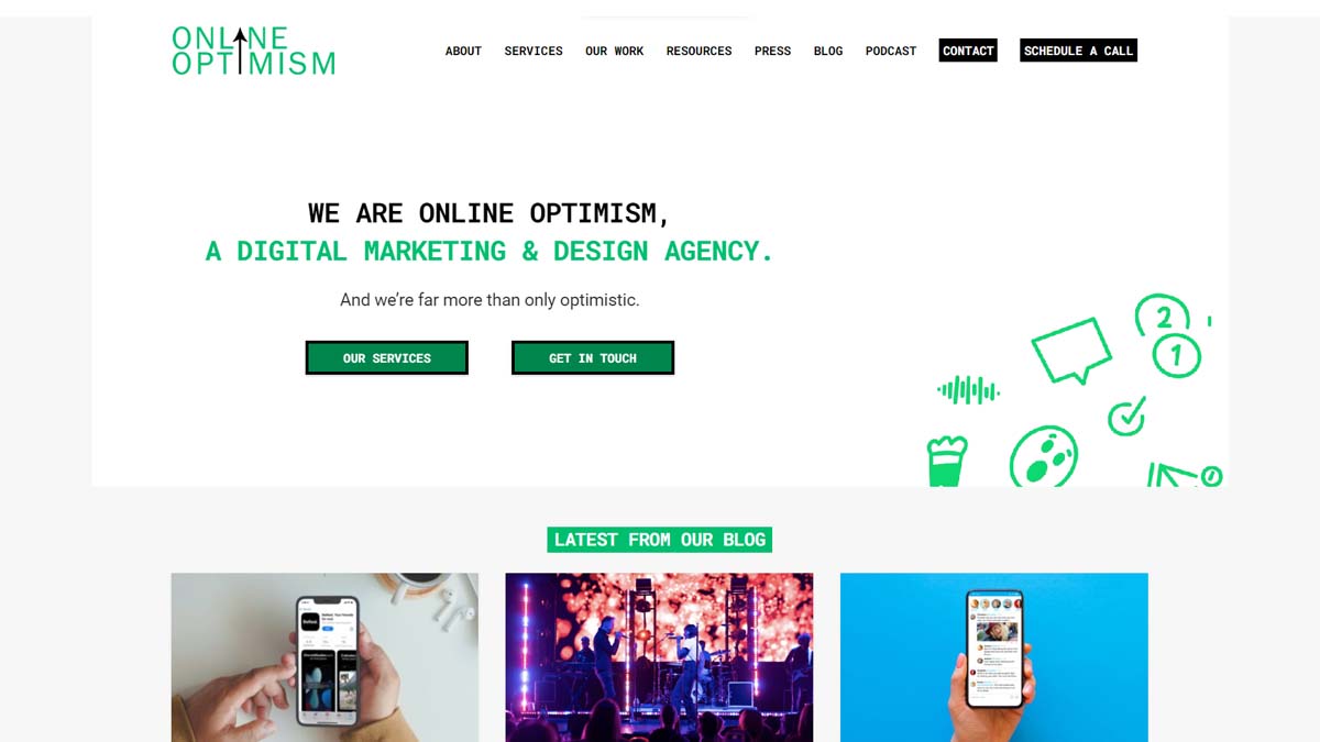 Online Optimism UX design Agency