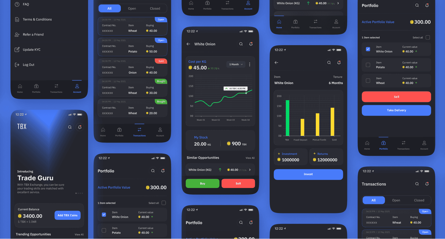 TBX Trading App WowMakers Case study Header