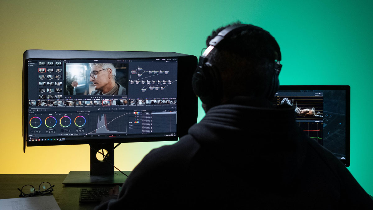 Post-production works of a professional video creation