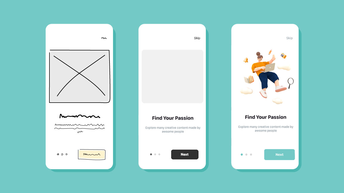 Wireframe in ux design process