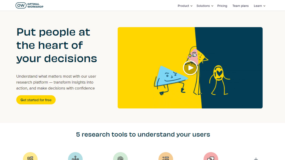 OptimalWorkshop: Usability testing tool