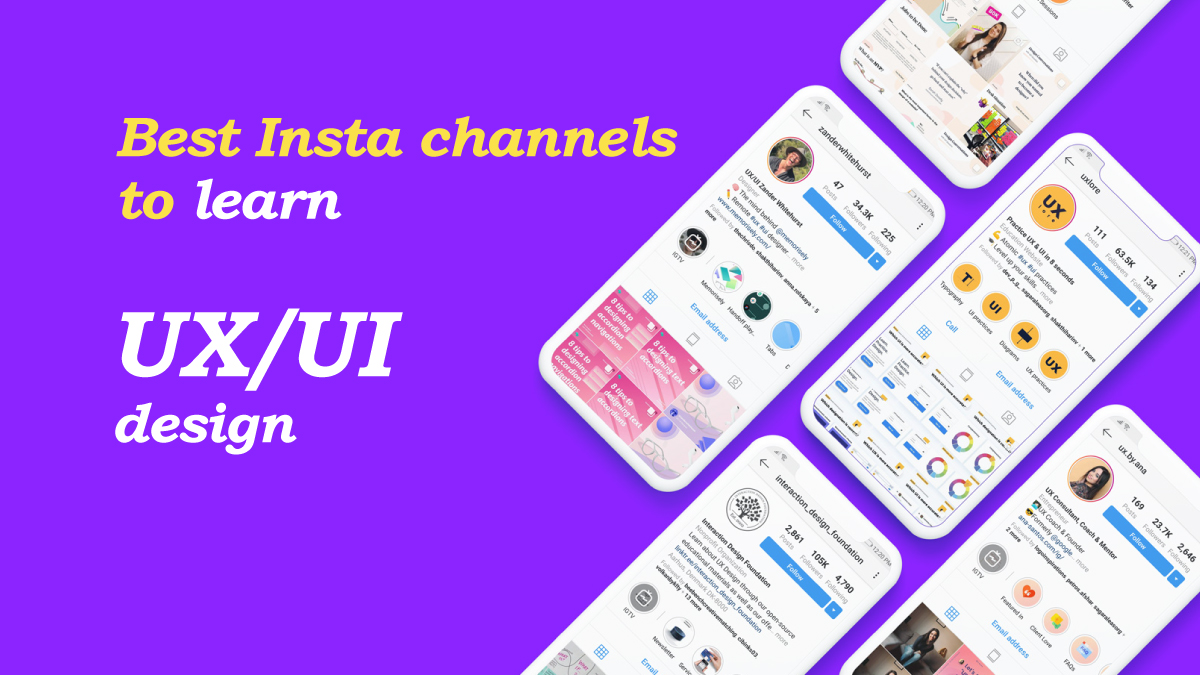 Top 30+ Instagram channels to learn UX/UI design online | WowMakers