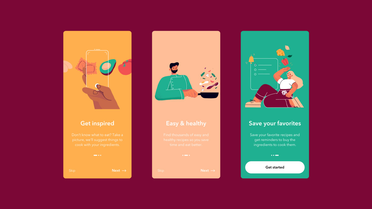 Usage of interactive visuals in onboarding